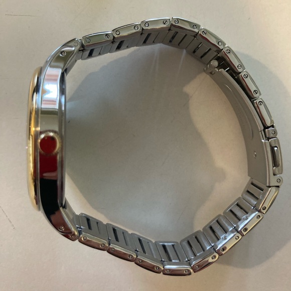 NWOT ARMITRON MENS TWO TONE ROUND DIAL WATCH DATE WINDOW - Picture 11 of 11